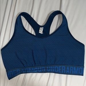 Blue under armor sports bra